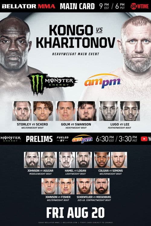 Bellator 265: Kongo vs. Kharitonov poster