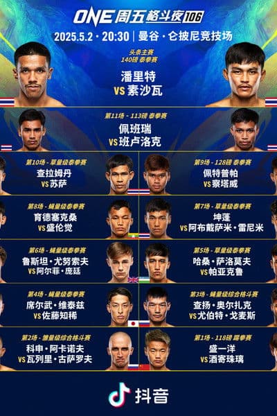 ONE Friday Fights 106: Panrit vs. Suksawat poster