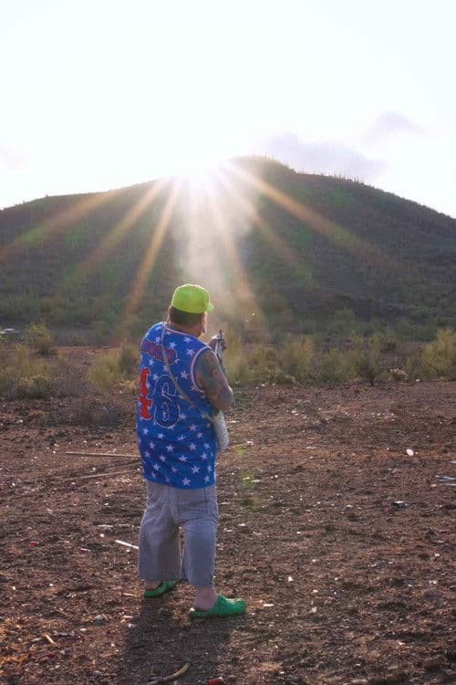 KING HILLBILLY SHOOTS THE SUN: Nocturnal millionaire against the daytime poster