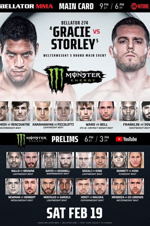 Bellator 274: Gracie vs. Storley poster