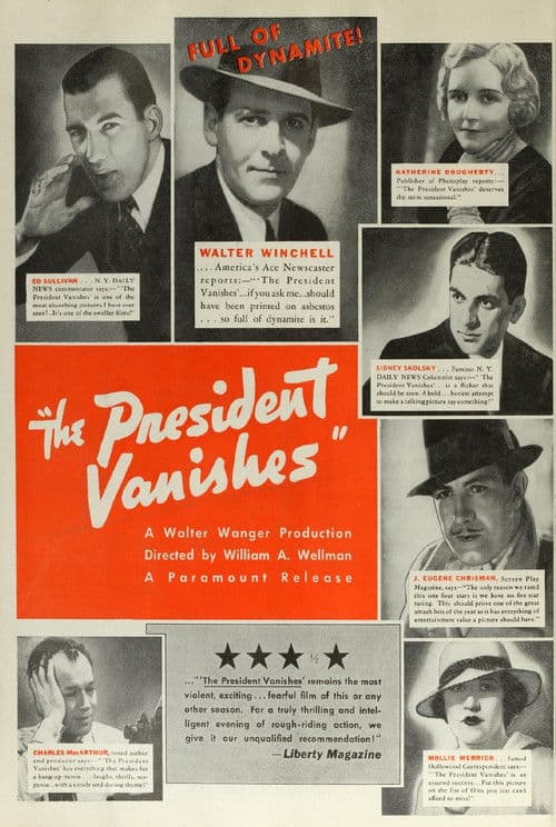 The President Vanishes poster