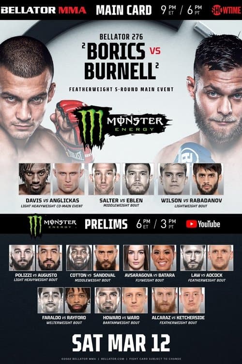 Bellator 276: Borics vs. Burnell poster
