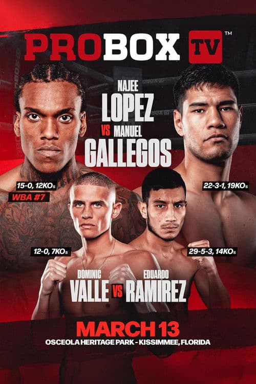 Najee Lopez vs. Manuel Gallegos poster