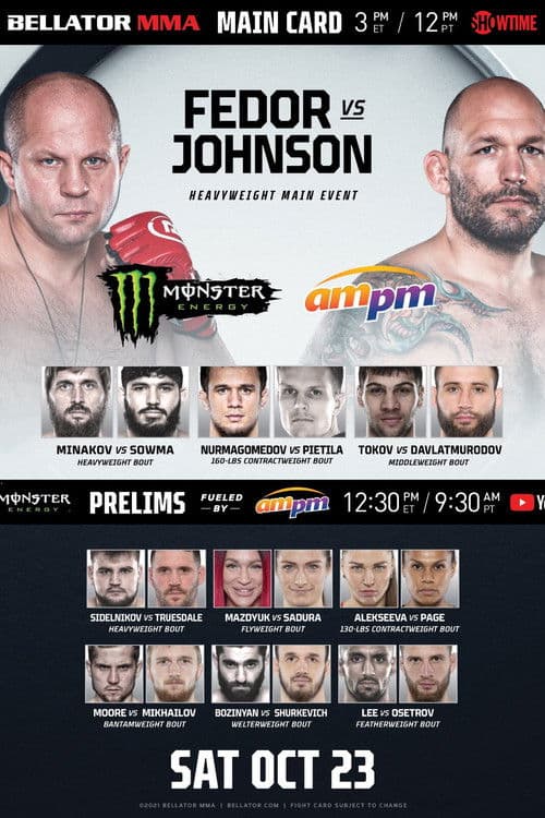 Bellator 269: Fedor vs. Johnson poster