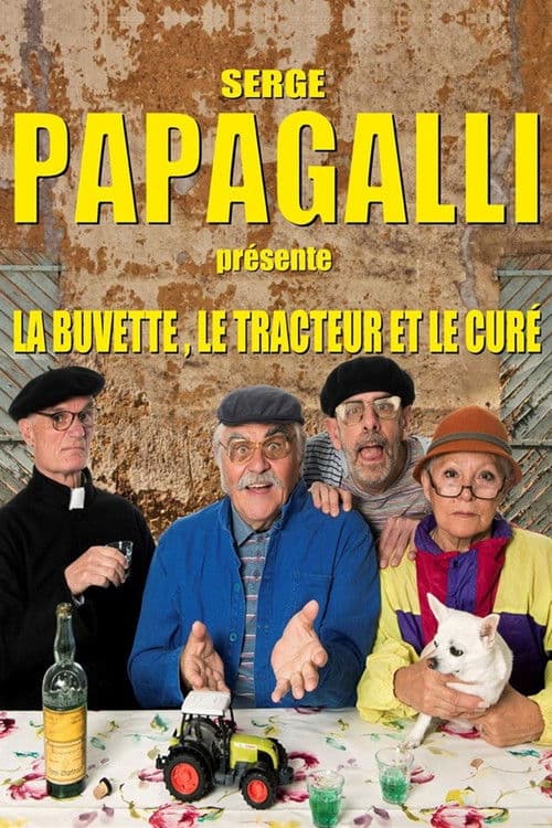 La buvette, le tracteur et le curé poster
