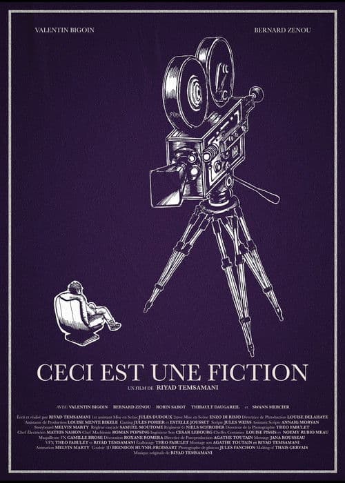 CECI EST UNE FICTION poster