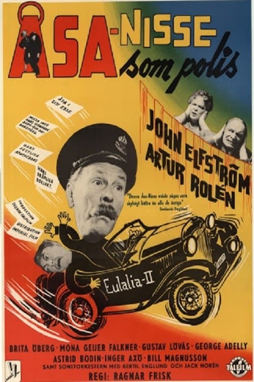 Åsa-Nisse som polis poster