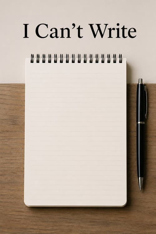 I Can't Write poster