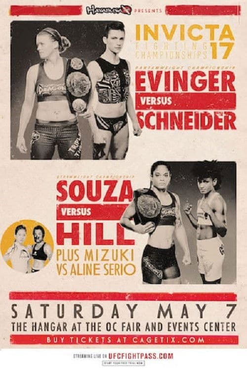 Invicta FC 17: Evinger vs. Schneider poster
