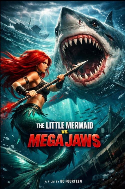 The Little Mermaid vs. Mega Jaws poster