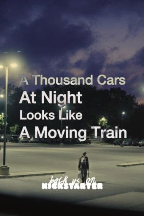 A Thousand Cars At Night Looks Like A Moving Train poster