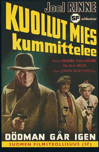 Kuollut mies kummittelee poster