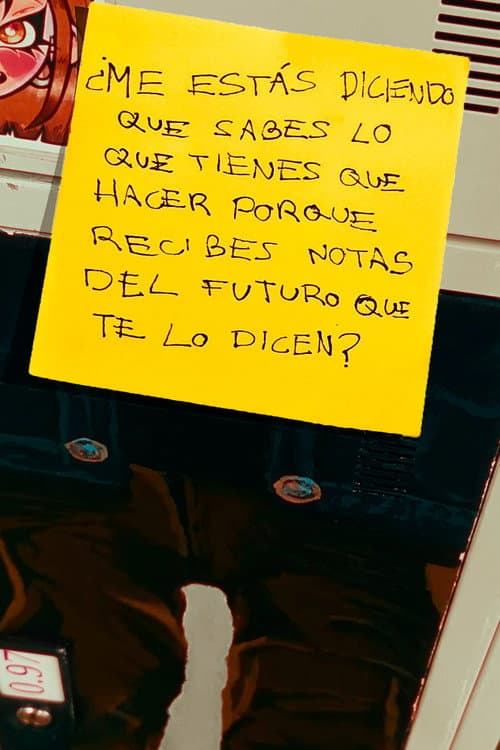 ARE YOU TELLING ME THAT YOU KNOW WHAT TO DO BECAUSE YOU GET NOTES FROM THE FUTURE TELLING YOU SO? poster