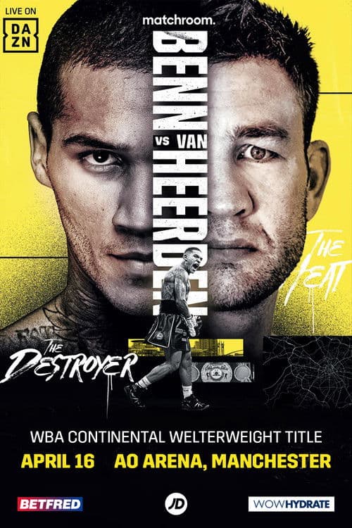 Conor Benn vs. Chris van Heerden poster