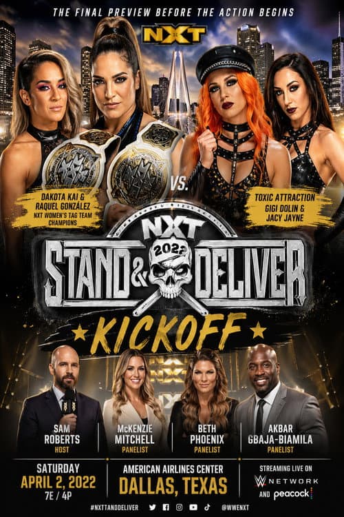 WWE NXT Stand & Deliver Kickoff poster