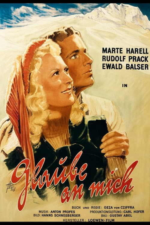 Glaube an mich poster