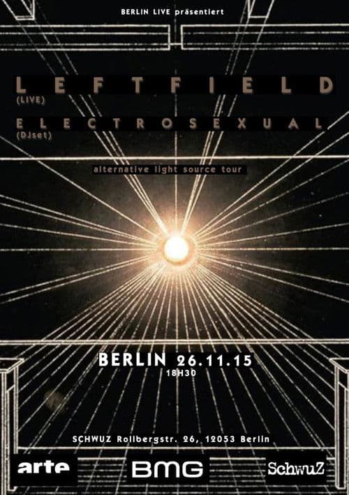 Leftfield : live in Berlin poster