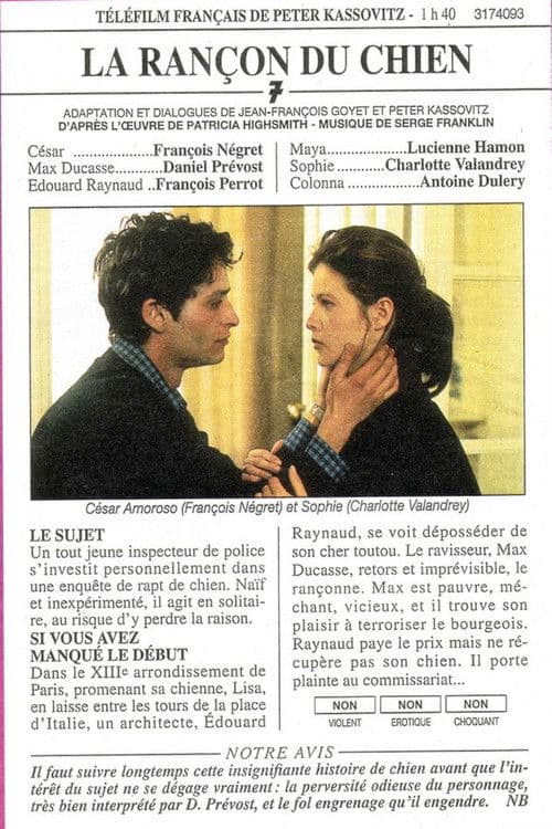 La rançon du chien poster