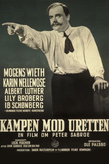Kampen mod uretten poster