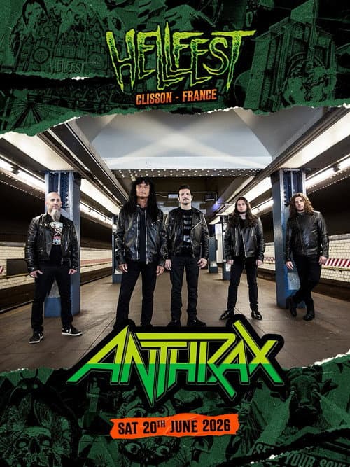 Anthrax - Hellfest 2026 poster