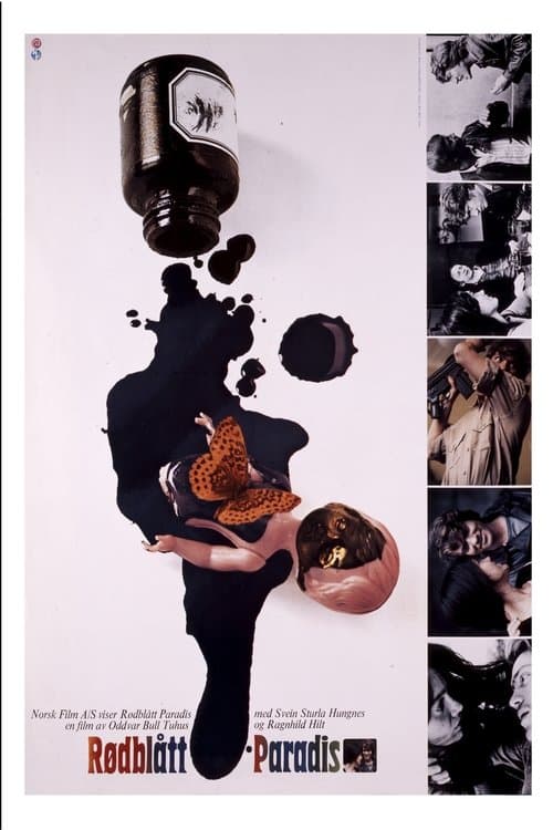 Rødblått paradis poster