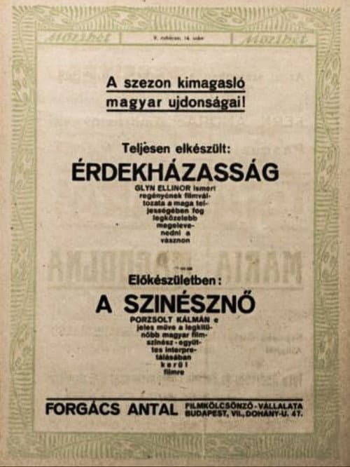 Érdekházasság poster