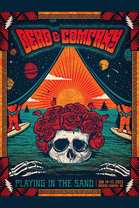 Dead & Company: 2023-01-16 Playing In The Sand, Riviera Maya, MX poster