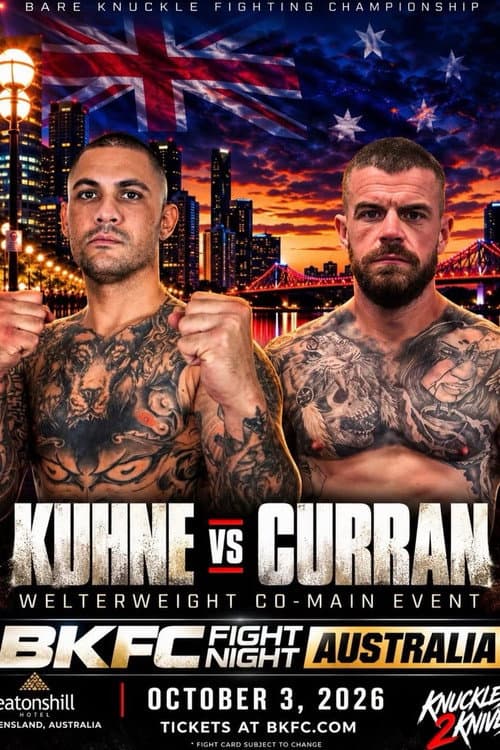 BKFC Fight Night Australia: Kuhne vs. Curran poster