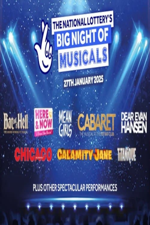 Big Night of Musicals 2025 by the National Lottery poster