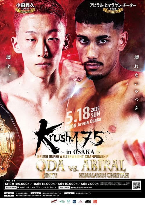 Krush 175 in OSAKA poster