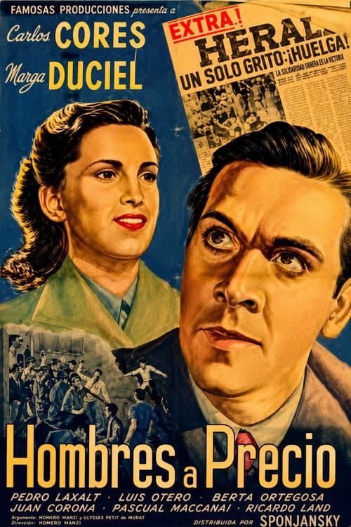 Hombres a precio poster