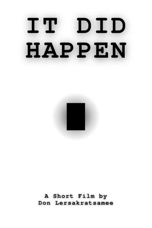 It did happen poster