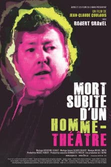 Mort subite d'un homme théâtre poster