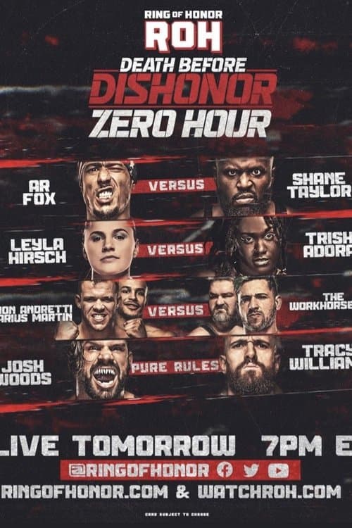 ROH: Death Before Dishonor Zero Hour poster