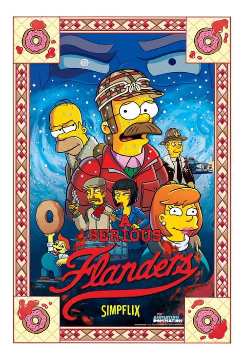 The Simpsons: A Serious Flanders poster