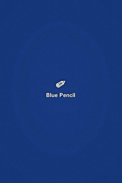blue pencil poster