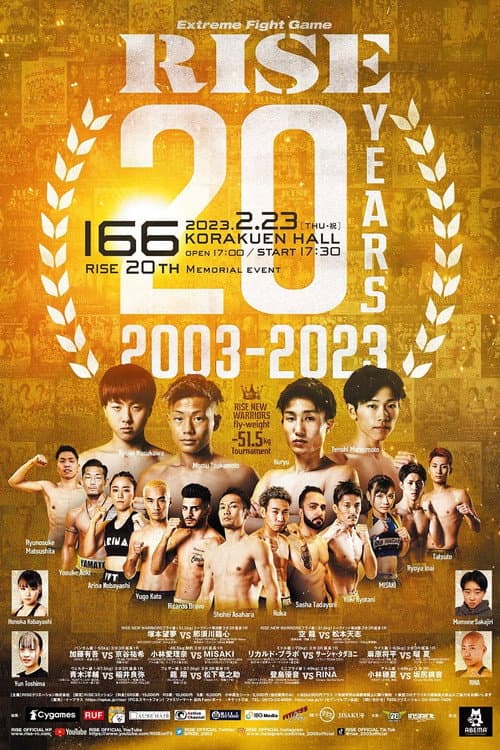 RISE 166 -RISE 20th Memorial event- poster