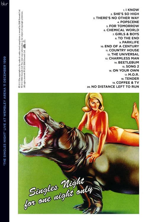 Blur: The Singles Night - Live at Wembley Arena poster