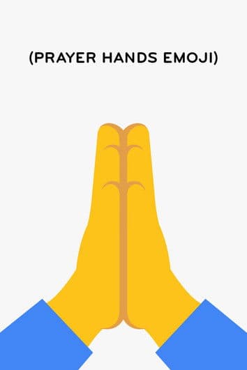 (Prayer Hands Emoji) poster