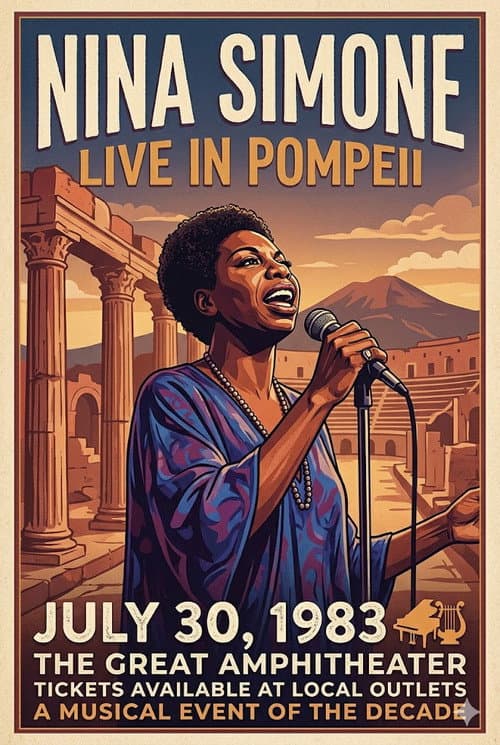 Nina Simone - Live in Pompeii poster