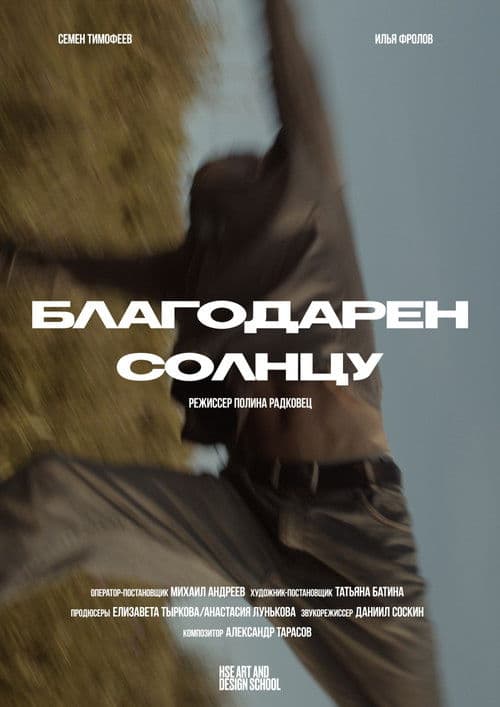 Благодарен солнцу poster