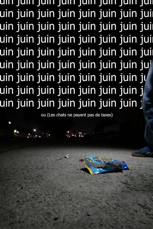 Juin ou  (Les chats ne payent pas de taxes) poster