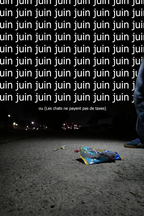 Juin ou  (Les chats ne payent pas de taxes) poster