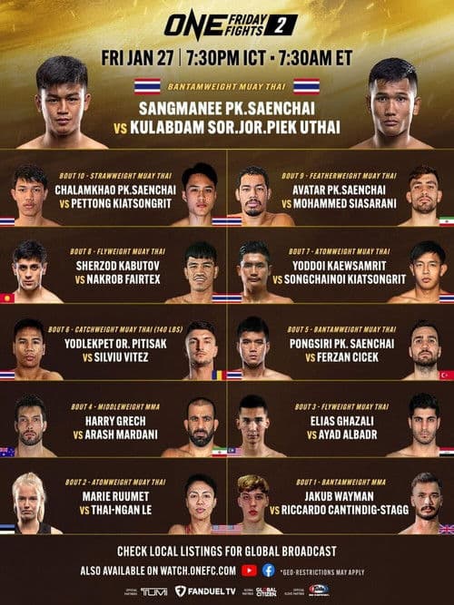 ONE Friday Fights 27: Tapaokaew vs. Harrison poster