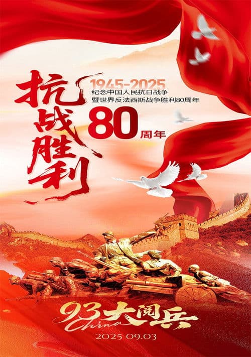 纪念中国人民抗日战争暨世界反法西斯战争胜利80周年大会 poster