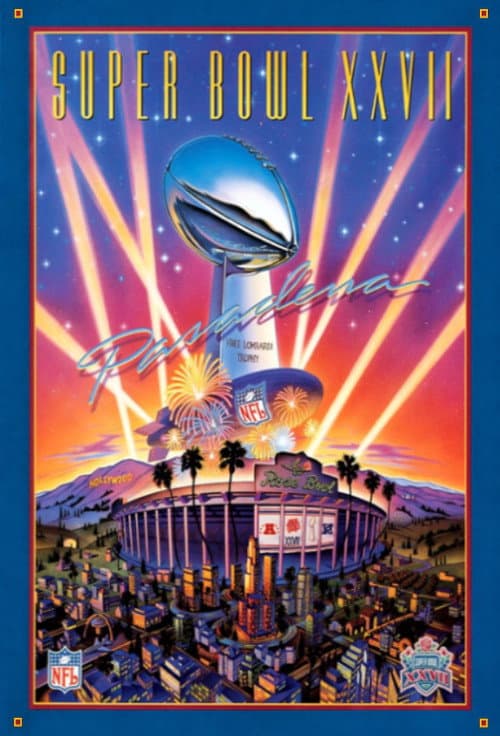 Super Bowl XXVII poster