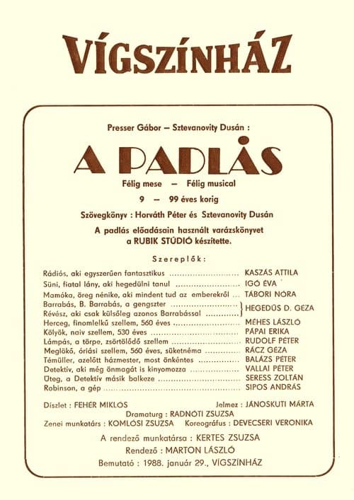 A padlás poster
