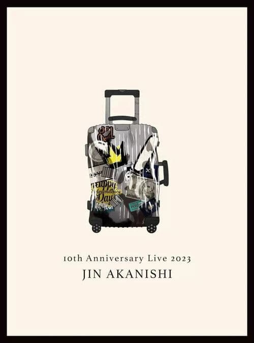 赤西仁 JIN AKANISHI "10th Anniversary Live 2023" poster