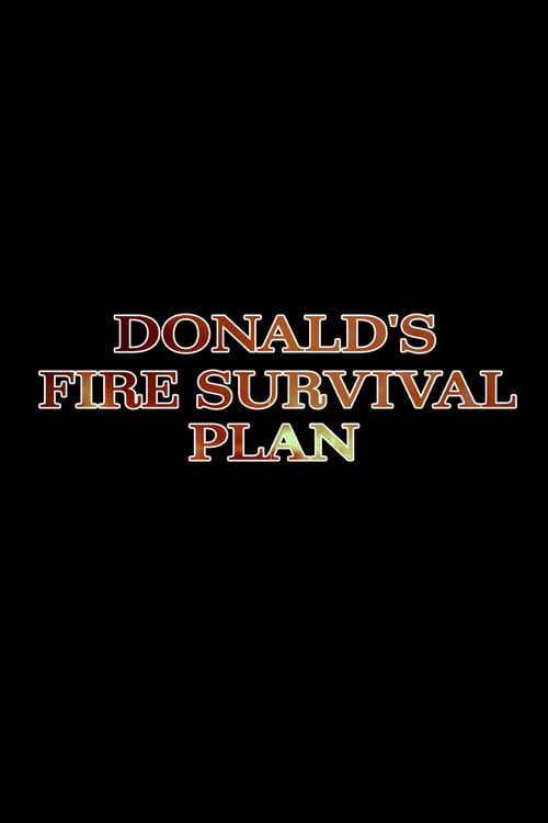 Donald's Fire Survival Plan (Revised) poster