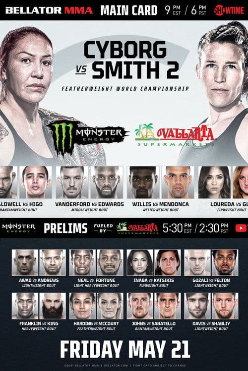 Bellator 259: Cyborg vs. Smith 2 poster